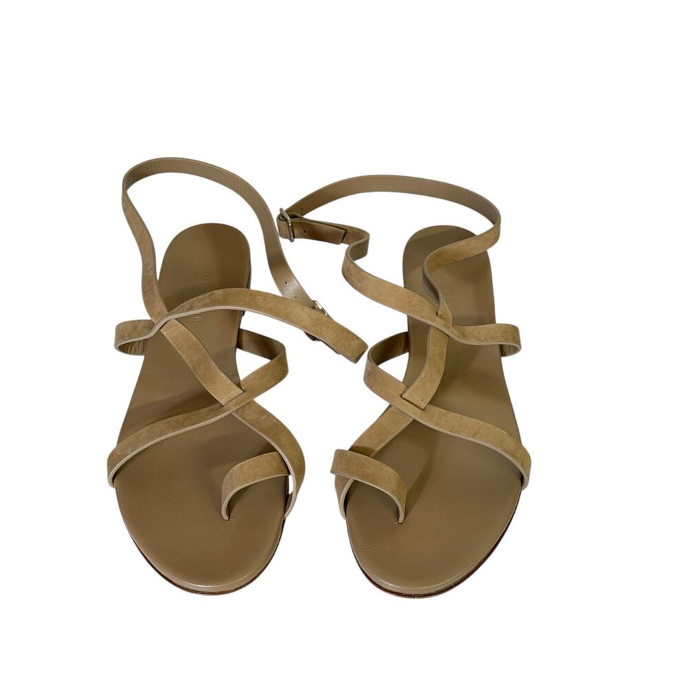 Jenni Kayne Leather Strappy Flat Sandals Neutral Tan Women’s EU 40 Size 9 - Picture 4 of 7